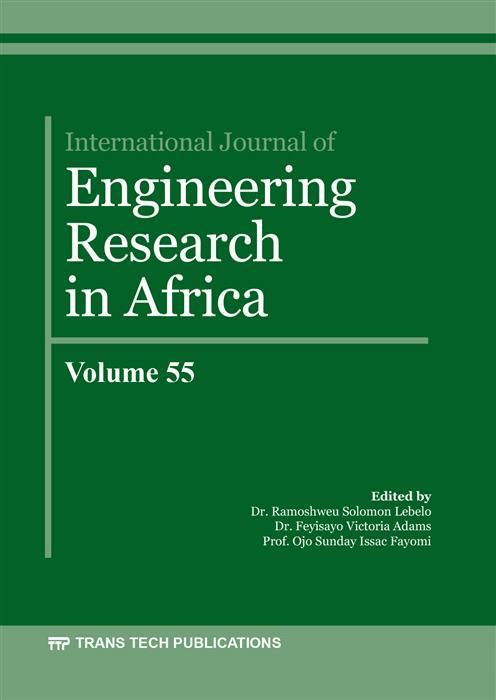 Produktbild: International Journal of Engineering Research in Africa Vol. 55