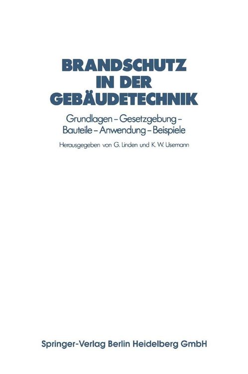 Bild vom Artikel Brandschutz in der Gebäudetechnik vom Autor G. Linden