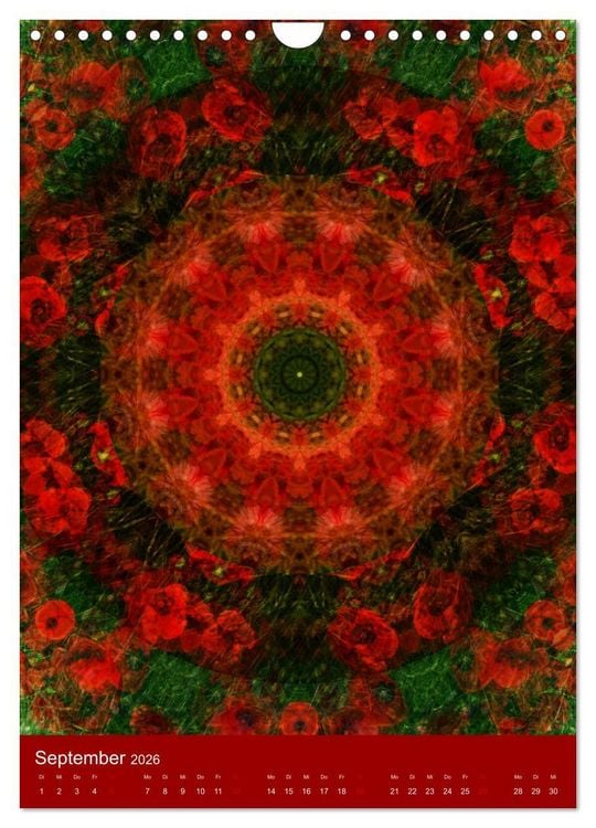 Produktbild: Meditative Pflanzenmandalas (Wandkalender 2026 DIN A4 hoch), CALVENDO Monatskalender