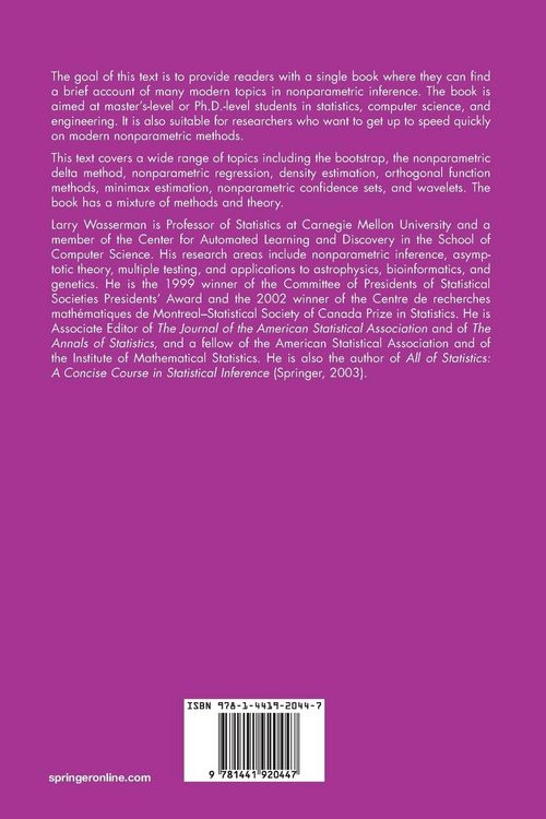 Produktbild: All of Nonparametric Statistics