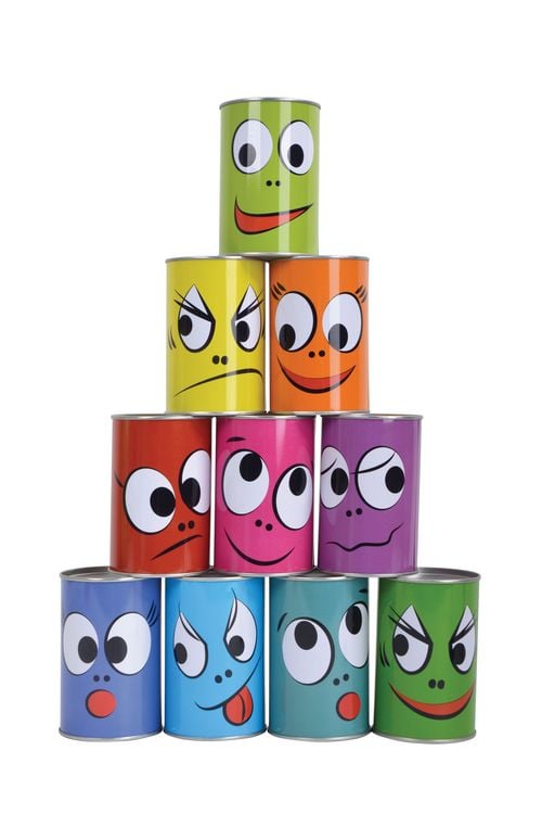 Produktbild: SCHILDKR&Ouml;T Dosenwurfspiel, Set 10 Dosen