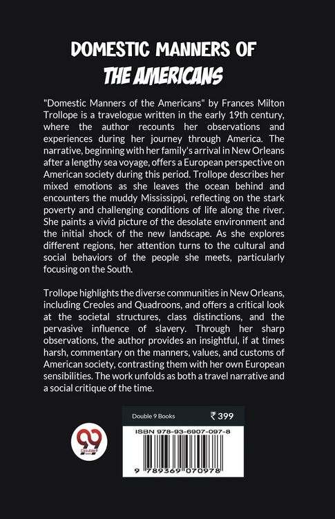 Produktbild: Domestic Manners of the Americans