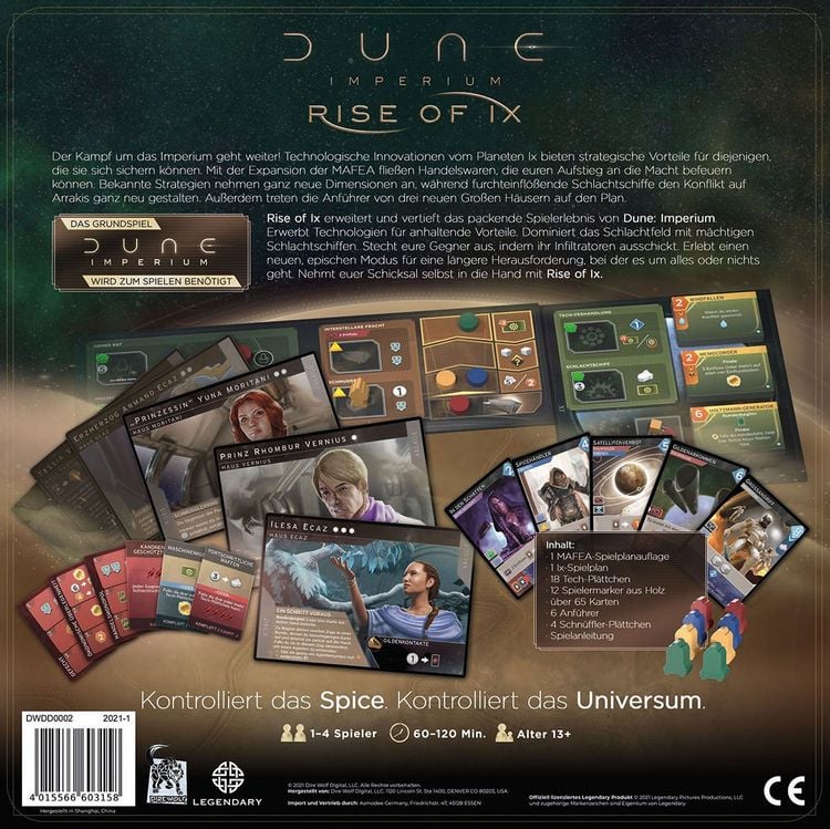 Produktbild: Dune Imperium - Rise of Ix (Spiel-Zubeh&ouml;r)