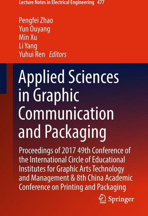 Produktbild: Applied Sciences in Graphic Communication and Packaging