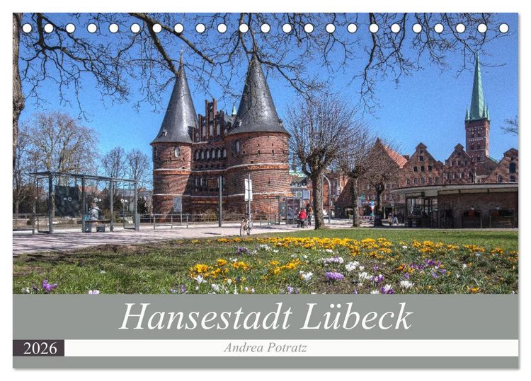 Produktbild: Hansestadt L&uuml;beck (Tischkalender 2026 DIN A5 quer), CALVENDO Monatskalender