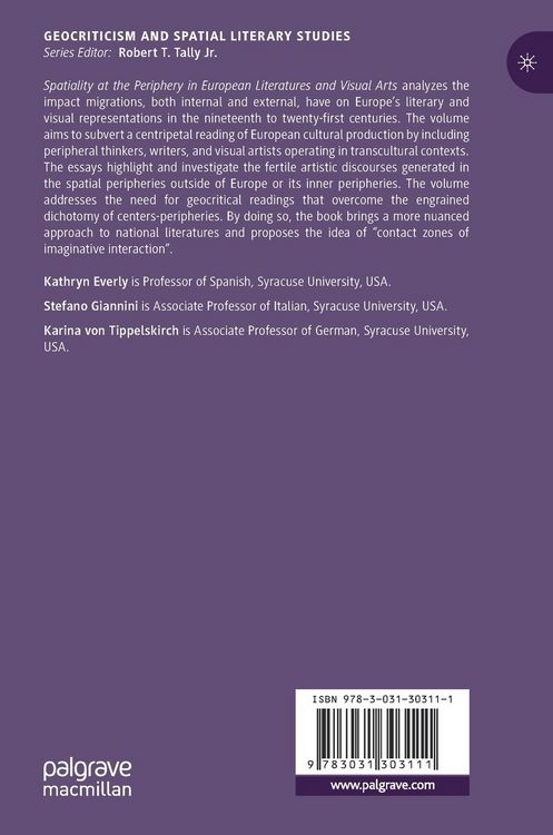 Produktbild: Spatiality at the Periphery in European Literatures and Visual Arts