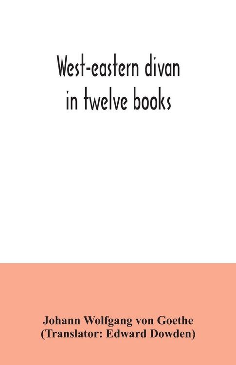 Produktbild: West-eastern divan