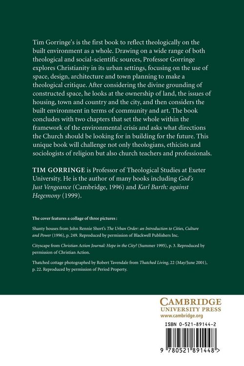 Produktbild: A Theology of the Built Environment