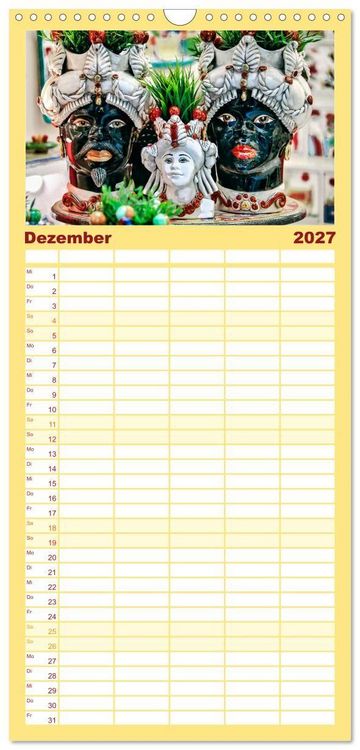 Produktbild: Familienplaner 2027 - Taormina - Juwel Siziliens mit antikem Charme mit 5 Spalten (Wandkalender, 21 x 45 cm) CALVENDO