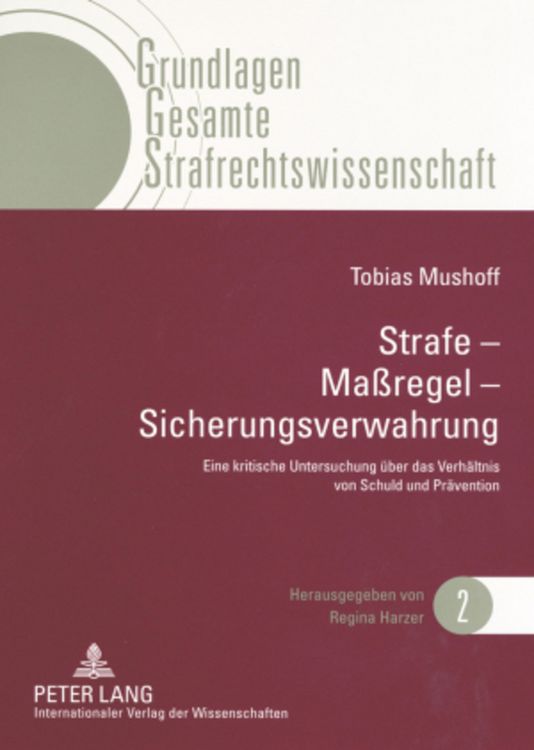 Produktbild: Strafe &ndash; Ma&szlig;regel &ndash; Sicherungsverwahrung