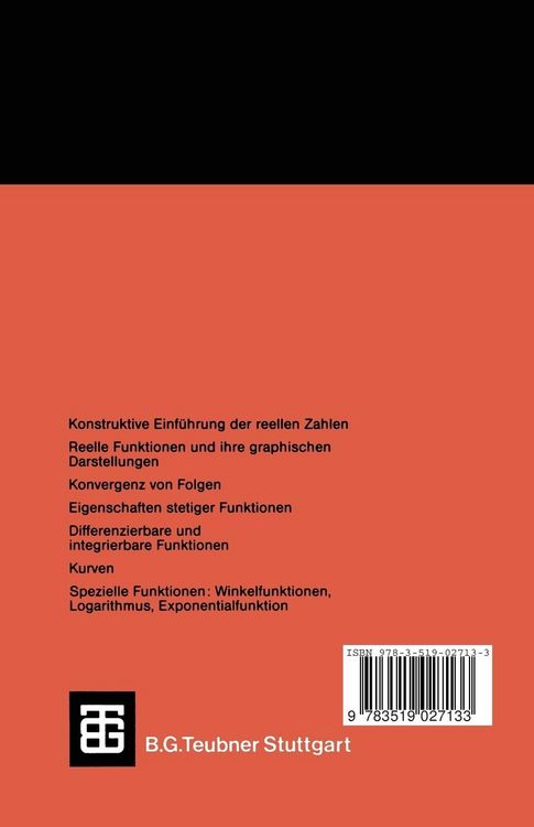 Produktbild: Einf&uuml;hrung in die Analysis