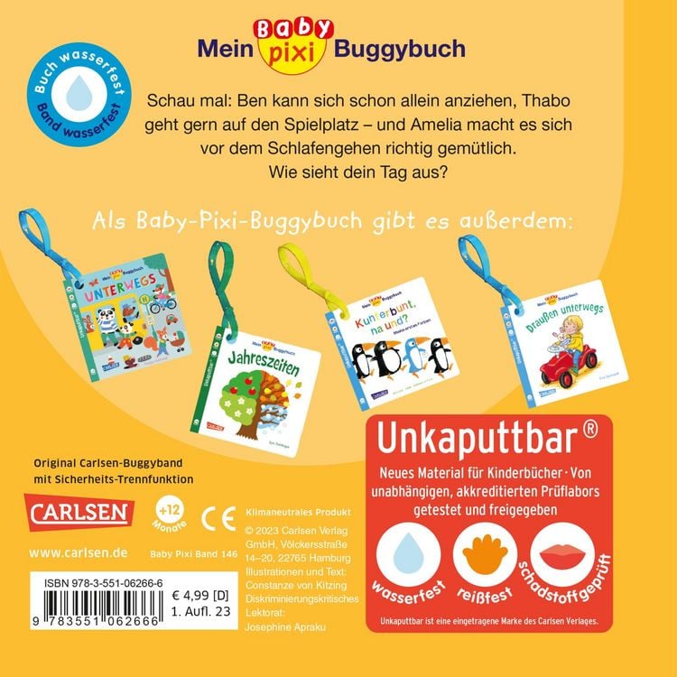 Produktbild: Baby Pixi (unkaputtbar) 146: Mein Baby-Pixi-Buggybuch: Unser Tag