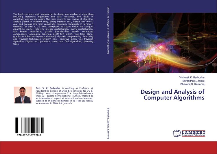 Produktbild: Design and Analysis of Computer Algorithms