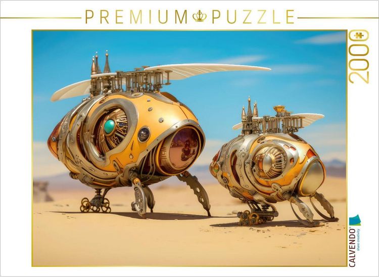 Produktbild: CALVENDO Puzzle Luftschiff-Fantasie | 2000 Teile Lege-Gr&ouml;&szlig;e 90x67cm Foto-Puzzle f&uuml;r gl&uuml;ckliche Stunden