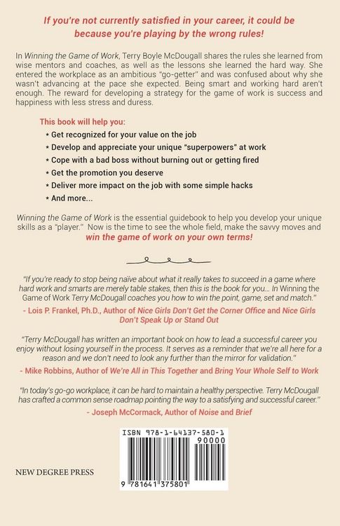 Produktbild: Winning the Game of Work