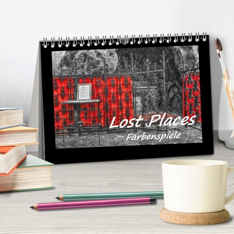 Produktbild: Lost Places - Farbenspiele (Tischkalender 2026 DIN A5 quer), CALVENDO Monatskalender