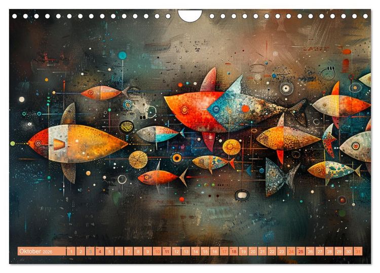 Produktbild: Nu abba Budder bei die Fische! (Wandkalender 2026 DIN A4 quer), CALVENDO Monatskalender