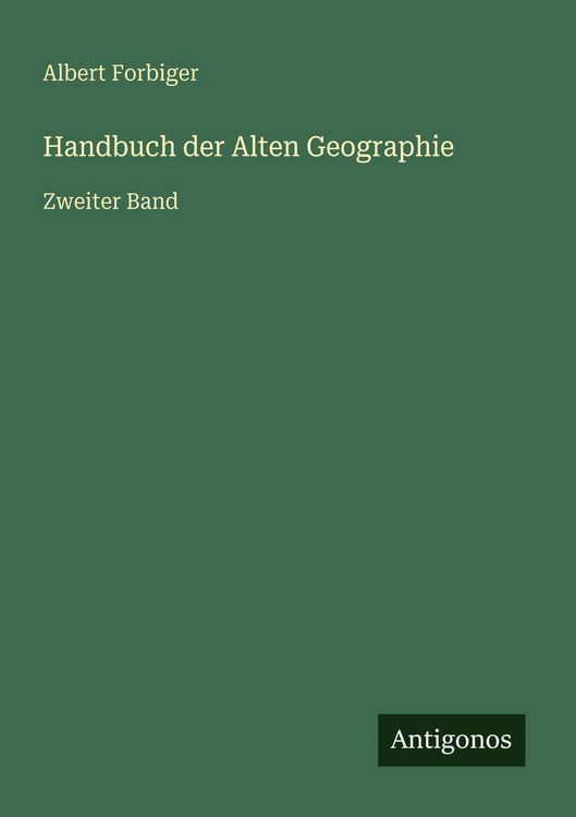 Produktbild: Handbuch der Alten Geographie