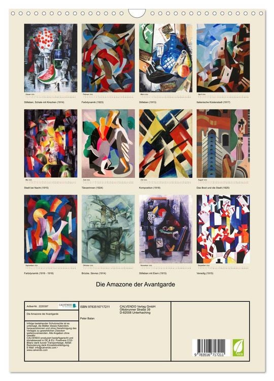 Produktbild: Die Amazone der Avantgarde (Wandkalender 2026 DIN A3 hoch), CALVENDO Monatskalender