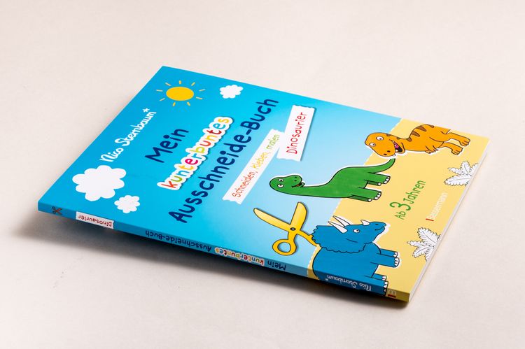 Produktbild: Mein kunterbuntes Ausschneidebuch - Dinosaurier. Schneiden, kleben, malen f&uuml;r Kinder ab 3 Jahren. Mit Scherenf&uuml;hrerschein