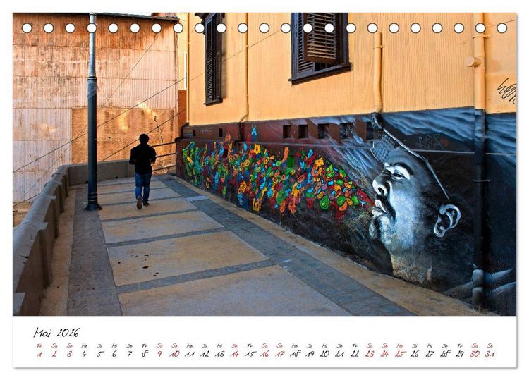 Produktbild: Die Farben von Valpara&iacute;so (Tischkalender 2026 DIN A5 quer), CALVENDO Monatskalender