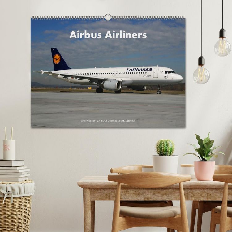 Produktbild: Airbus Airliners (Wandkalender 2026 DIN A2 quer), CALVENDO Monatskalender