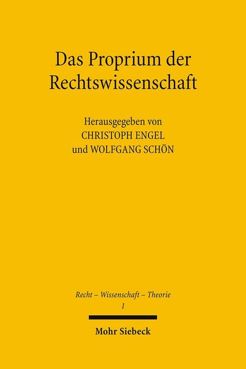 Produktbild: Das Proprium der Rechtswissenschaft