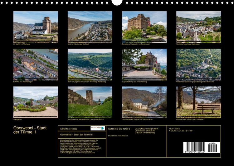 Produktbild: Oberwesel - Stadt der T&uuml;rme II (Wandkalender 2022 DIN A3 quer)
