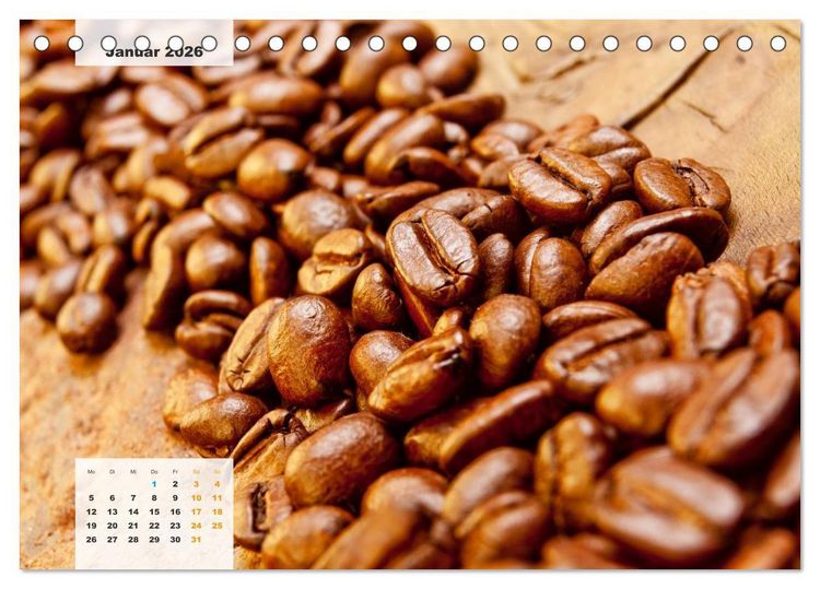 Produktbild: KAFFEE 2026 (Tischkalender 2026 DIN A5 quer), CALVENDO Monatskalender