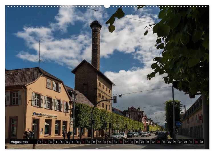 Produktbild: Schwetzinger Stadtansichten (hochwertiger Premium Wandkalender 2026 DIN A2 quer), Kunstdruck in Hochglanz