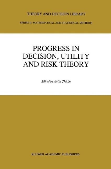 Produktbild: Progress In Decision, Utility And Risk Theory