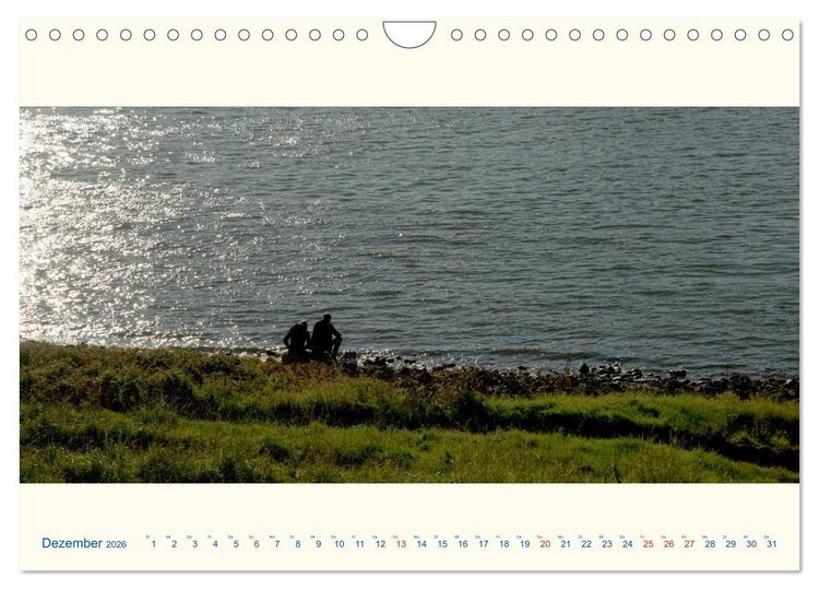 Produktbild: Am Rhein - Urdenbacher K&auml;mpe (Wandkalender 2026 DIN A4 quer), CALVENDO Monatskalender