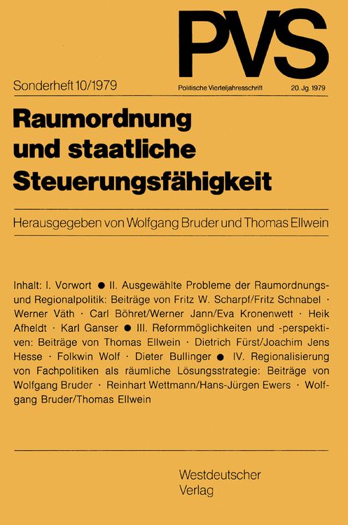 Produktbild: Raumordnung und staatliche Steuerungsfähigkeit