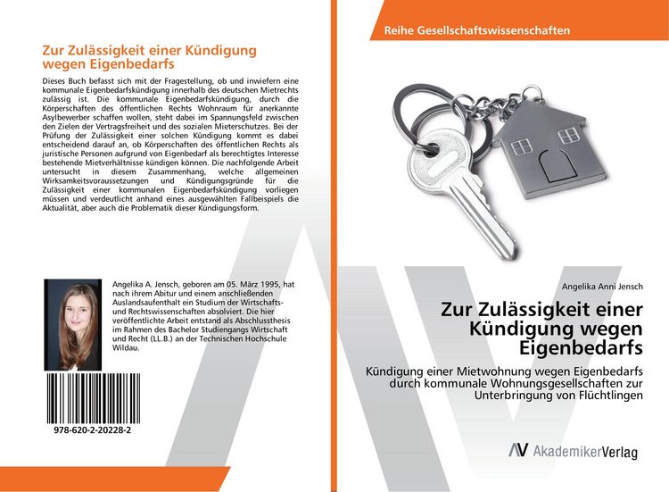 Produktbild: Zur Zul&auml;ssigkeit einer K&uuml;ndigung wegen Eigenbedarfs