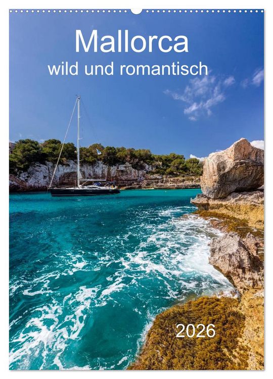 Produktbild: Mallorca - wild und romantisch (Wandkalender 2026 DIN A2 hoch), CALVENDO Monatskalender