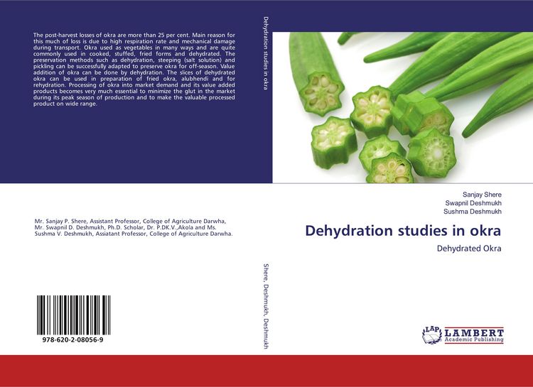 Produktbild: Dehydration studies in okra