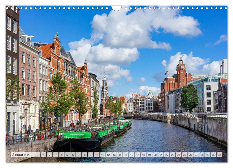 Produktbild: Amsterdam - Hauptstadt der Niederlande (Wandkalender 2026 DIN A3 quer), CALVENDO Monatskalender