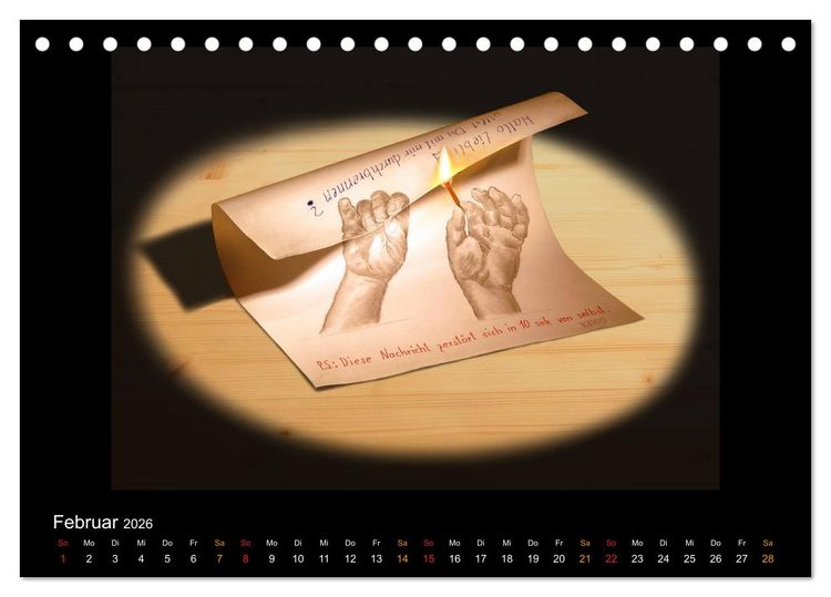 Produktbild: optische T&auml;uschungen 2026 (Tischkalender 2026 DIN A5 quer), CALVENDO Monatskalender