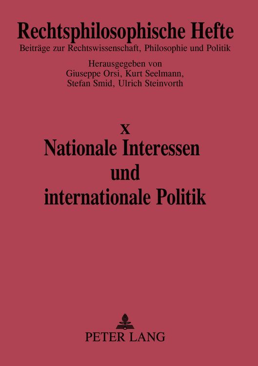 Produktbild: Nationale Interessen und internationale Politik