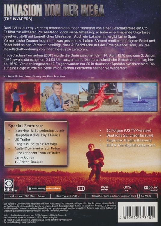 Produktbild: Invasion von der Wega - Die komplette deutsche Fassung [6 DVDs]
