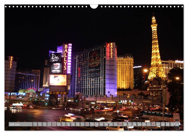 Produktbild: Las Vegas - Nevada (Wandkalender 2026 DIN A3 quer), CALVENDO Monatskalender