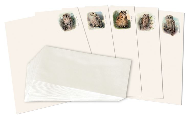 Produktbild: Briefpapier &bdquo;Eulen&ldquo;