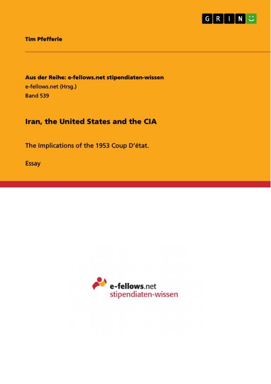 Produktbild: Iran, the United States and the CIA