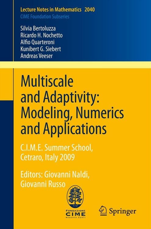 Produktbild: Multiscale and Adaptivity: Modeling, Numerics and Applications
