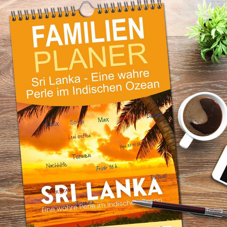 Produktbild: Familienplaner 2026 - Sri Lanka - Eine wahre Perle im Indischen Ozean mit 5 Spalten (Wandkalender, 21 x 45 cm) CALVENDO