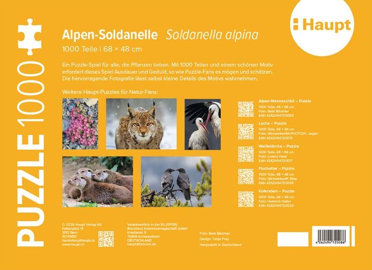 Produktbild: Alpen-Soldanelle &ndash; Puzzle