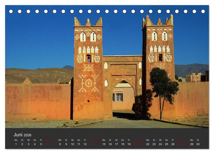 Produktbild: Marokko im Farbenrausch (Tischkalender 2026 DIN A5 quer), CALVENDO Monatskalender