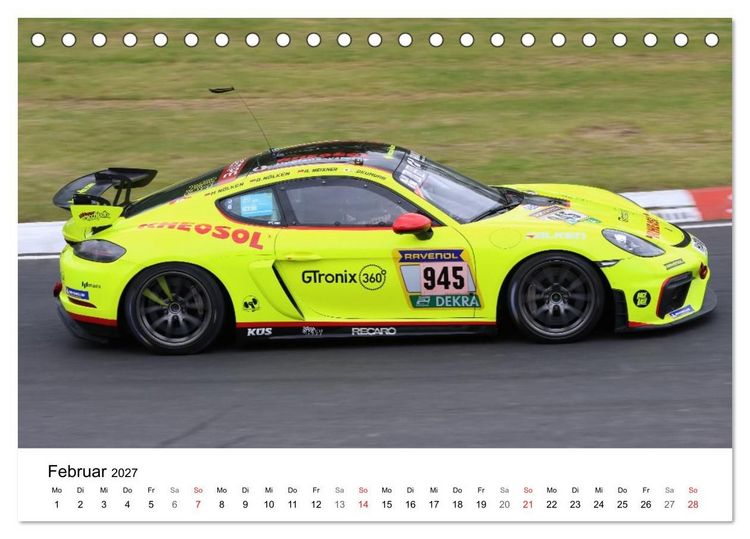 Produktbild: Motorsport aus Zuffenhausen (Tischkalender 2027 DIN A5 quer), CALVENDO Monatskalender