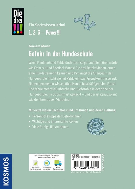 Die drei !!!, Gefahr in der Hundeschule