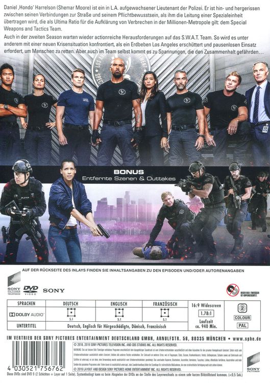 Produktbild: S.W.A.T. (2017) - Die komplette zweite Season [6 DVDs]